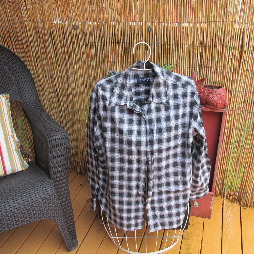 Liz Claiborne Sport Blouse Shirt Size Petite M
